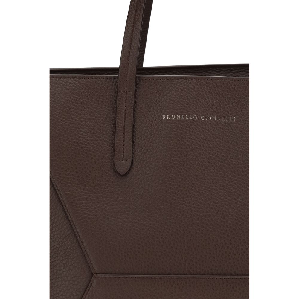 Brown calf leather Bos Taurus shoulder bag