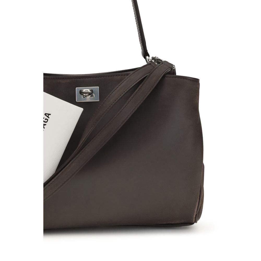 Brown calf leather Bos Taurus shoulder bag