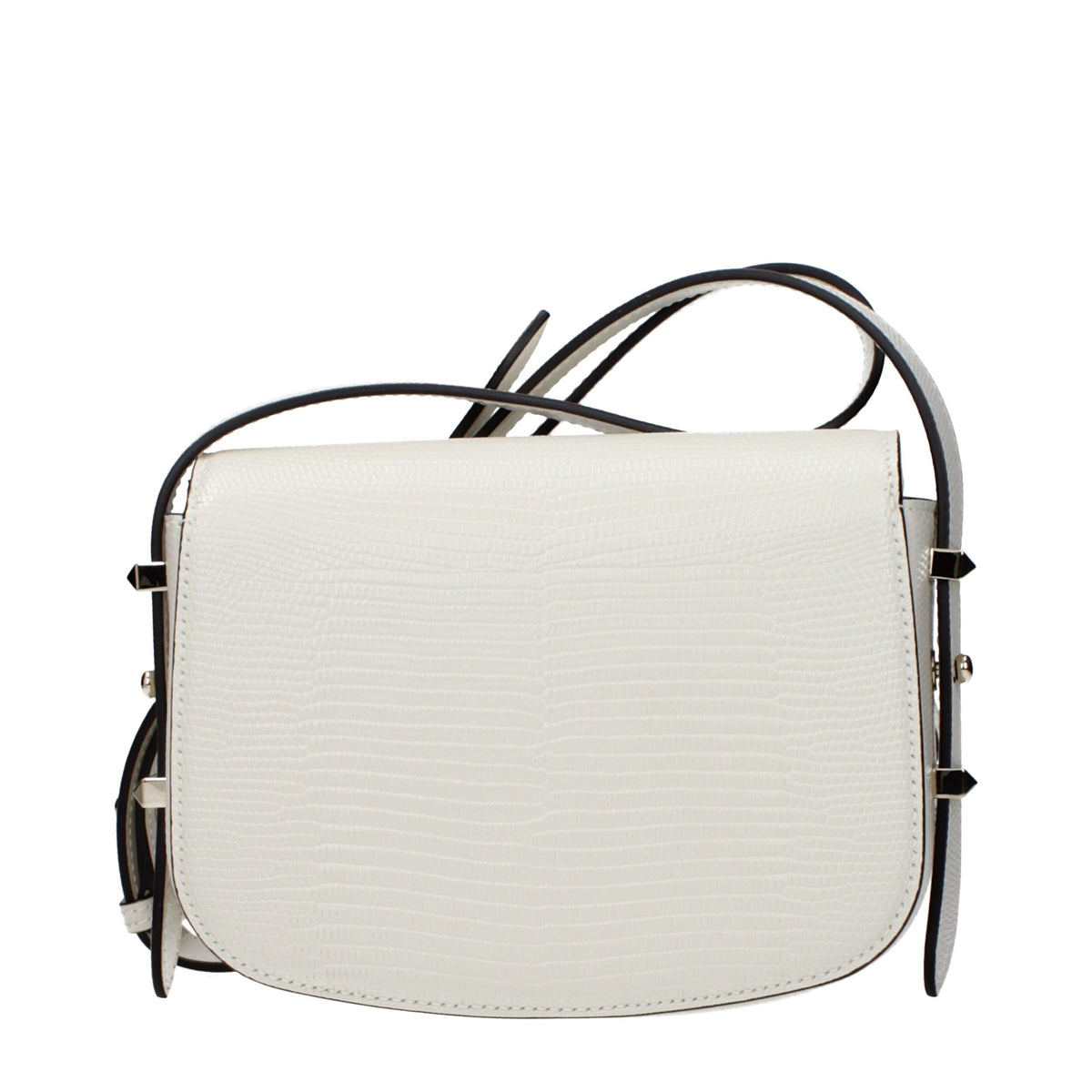 Weiße Leder Schultertasche