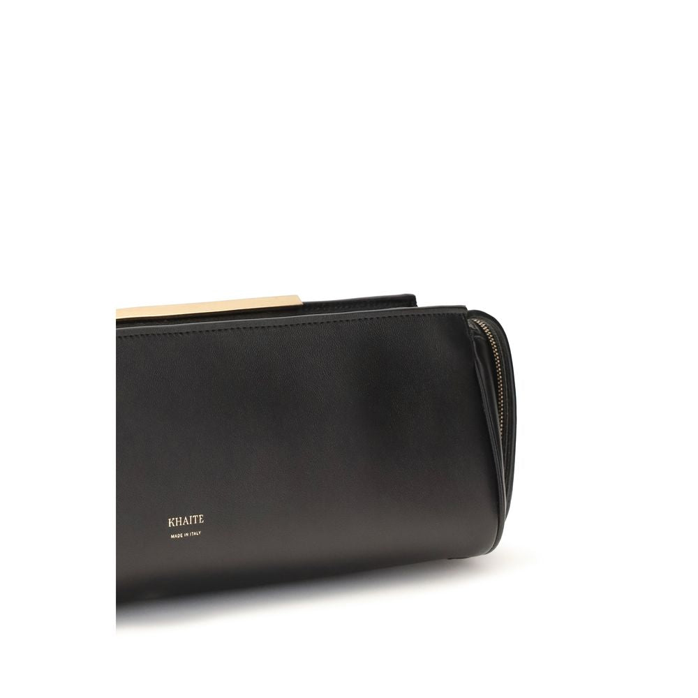 Schwarze Bos Taurus Kalbsleder Clutch
