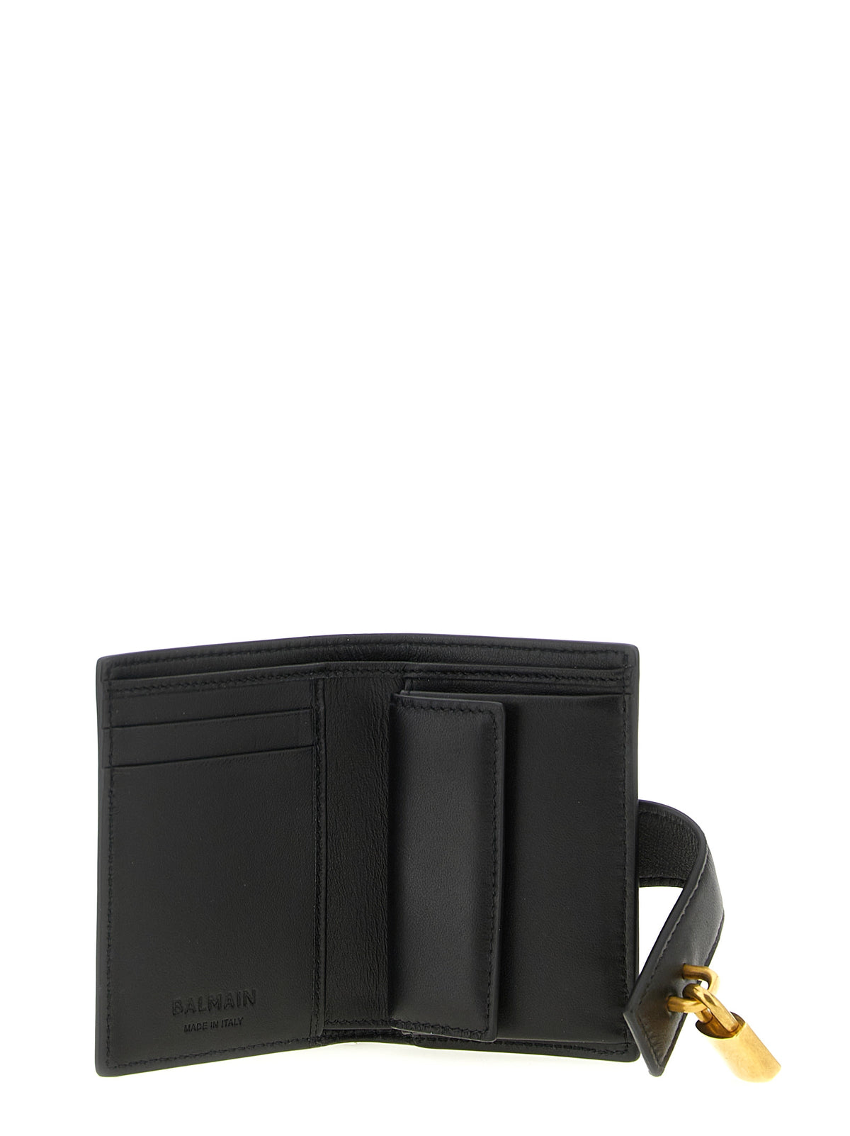 Black lambskin card holder