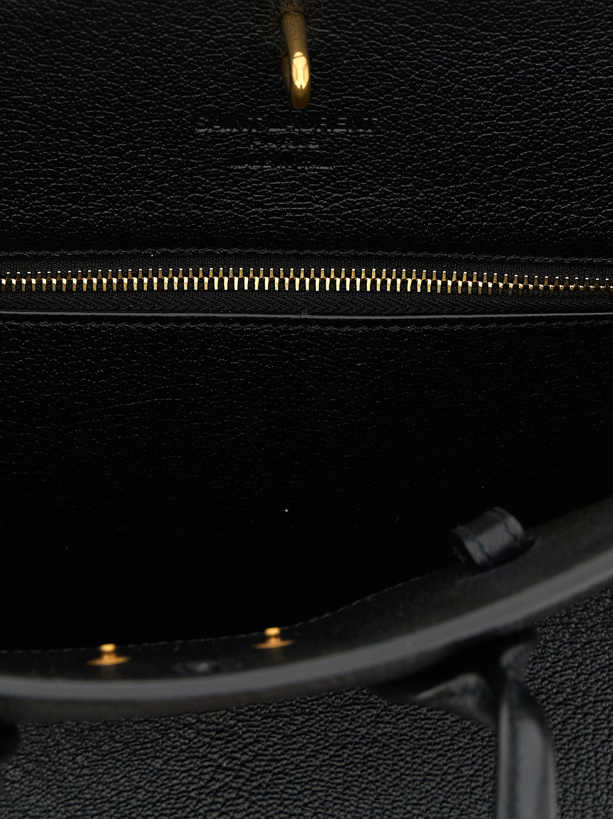 Schwarze Ziegenleder-Handtasche