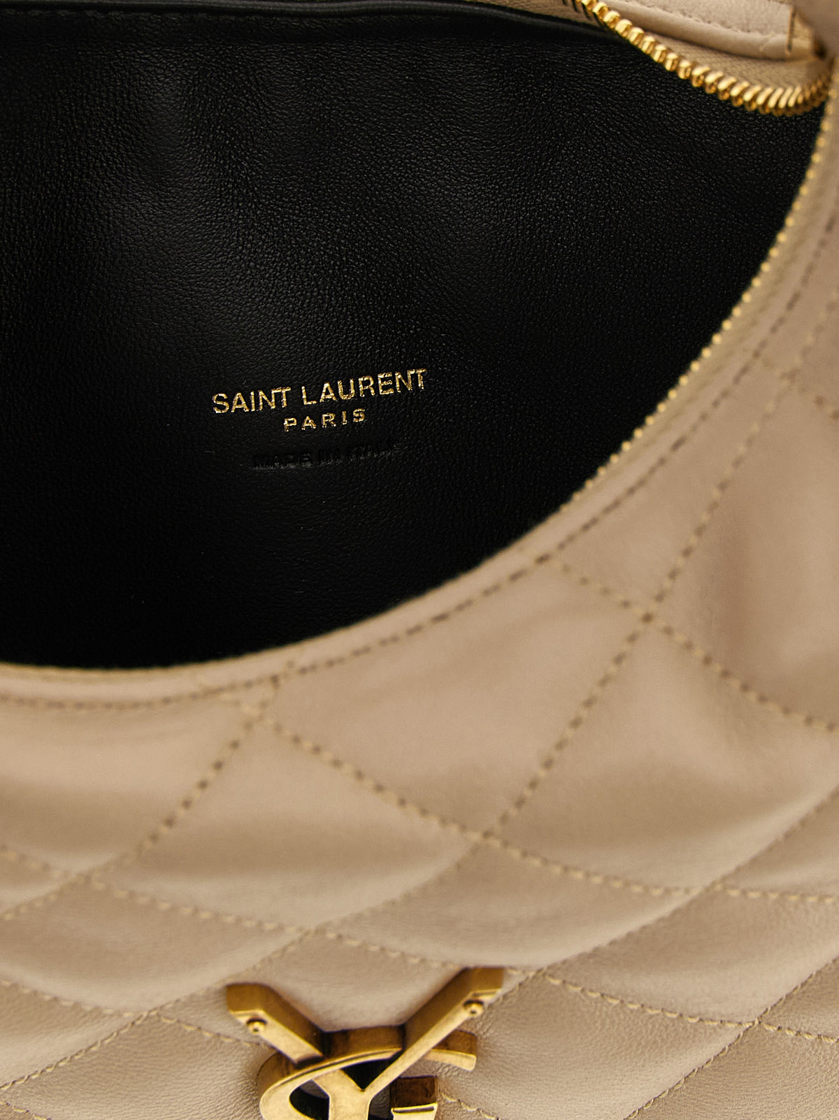 Beige Lammleder Handtasche