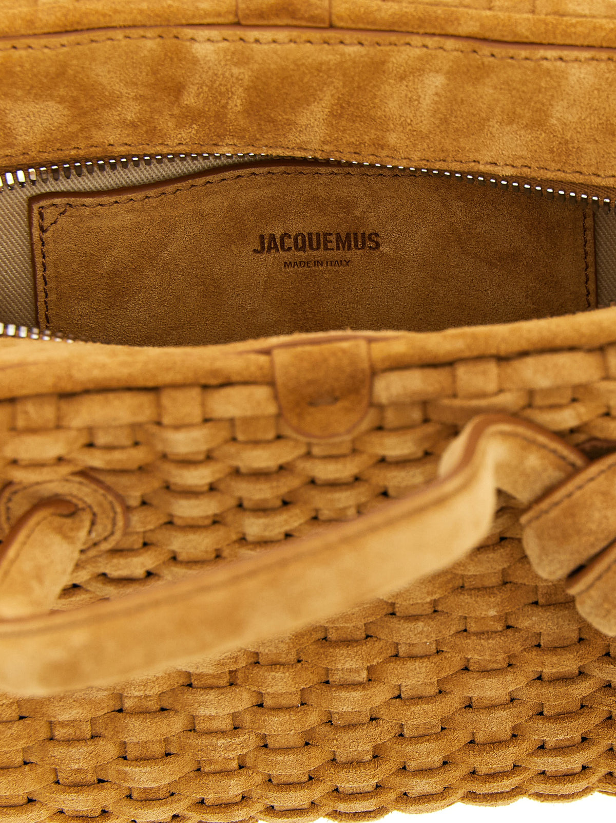 Beige calfskin handbag