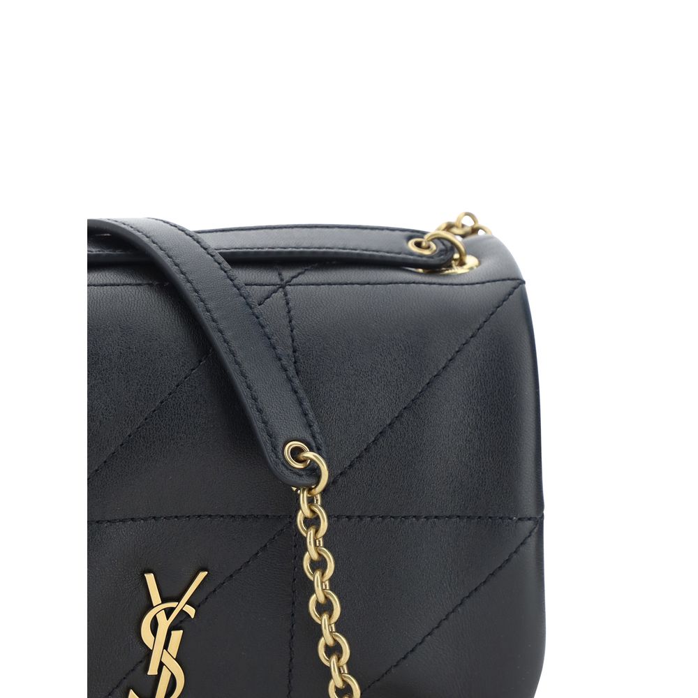 Schwarze Lammleder Schultertasche Ovis Aries Aries