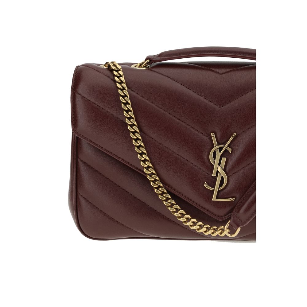 Schultertasche aus bordeauxrotem Lammleder Ovis Aries Aries