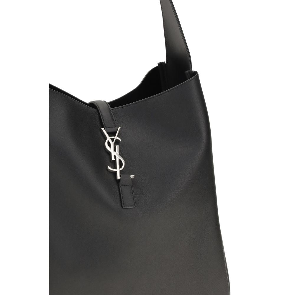 Schwarze Bos Taurus Kalbsleder Schultertasche
