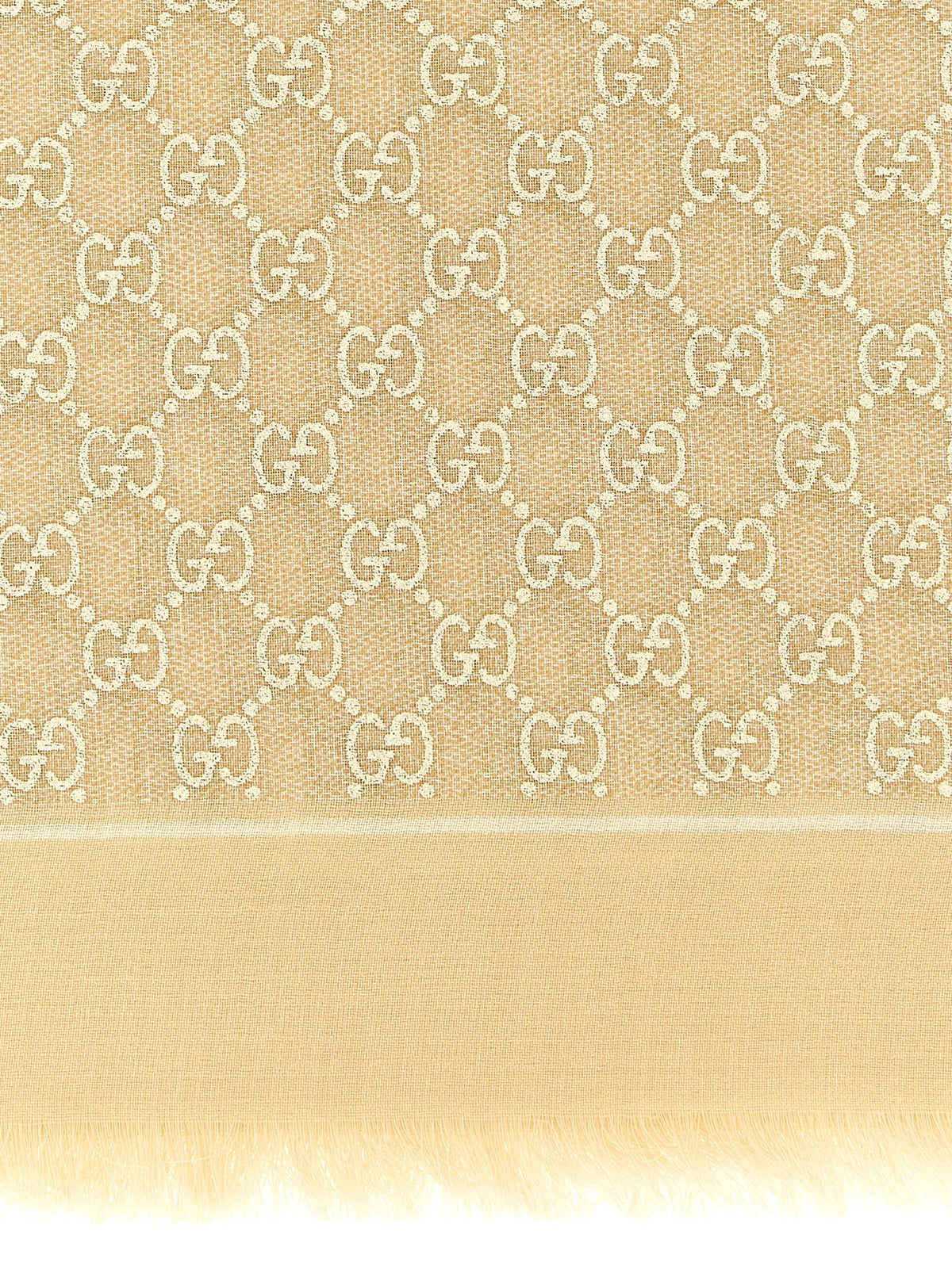 Beige wool scarf