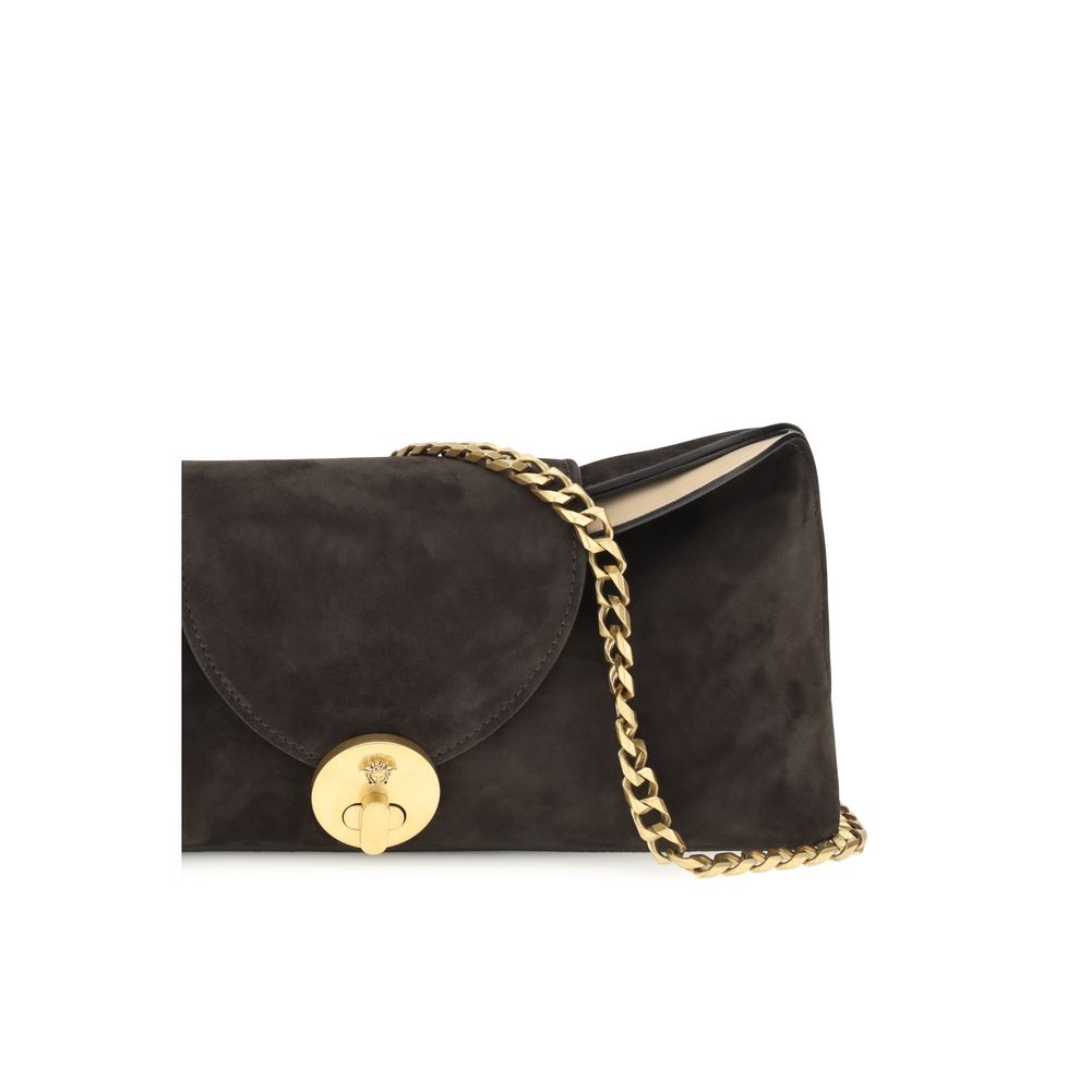 Brown calf leather Bos Taurus shoulder bag