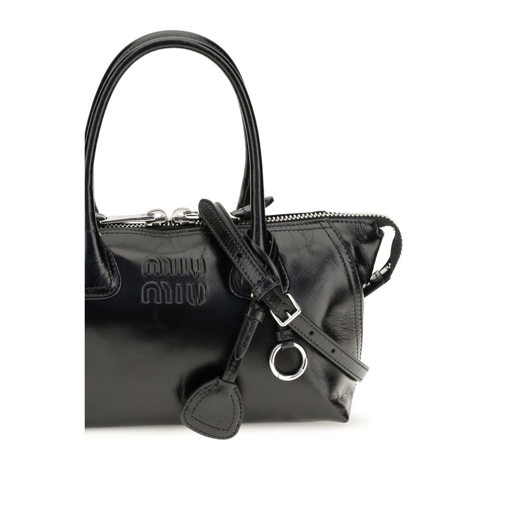 Black calf leather Bos Taurus handbag