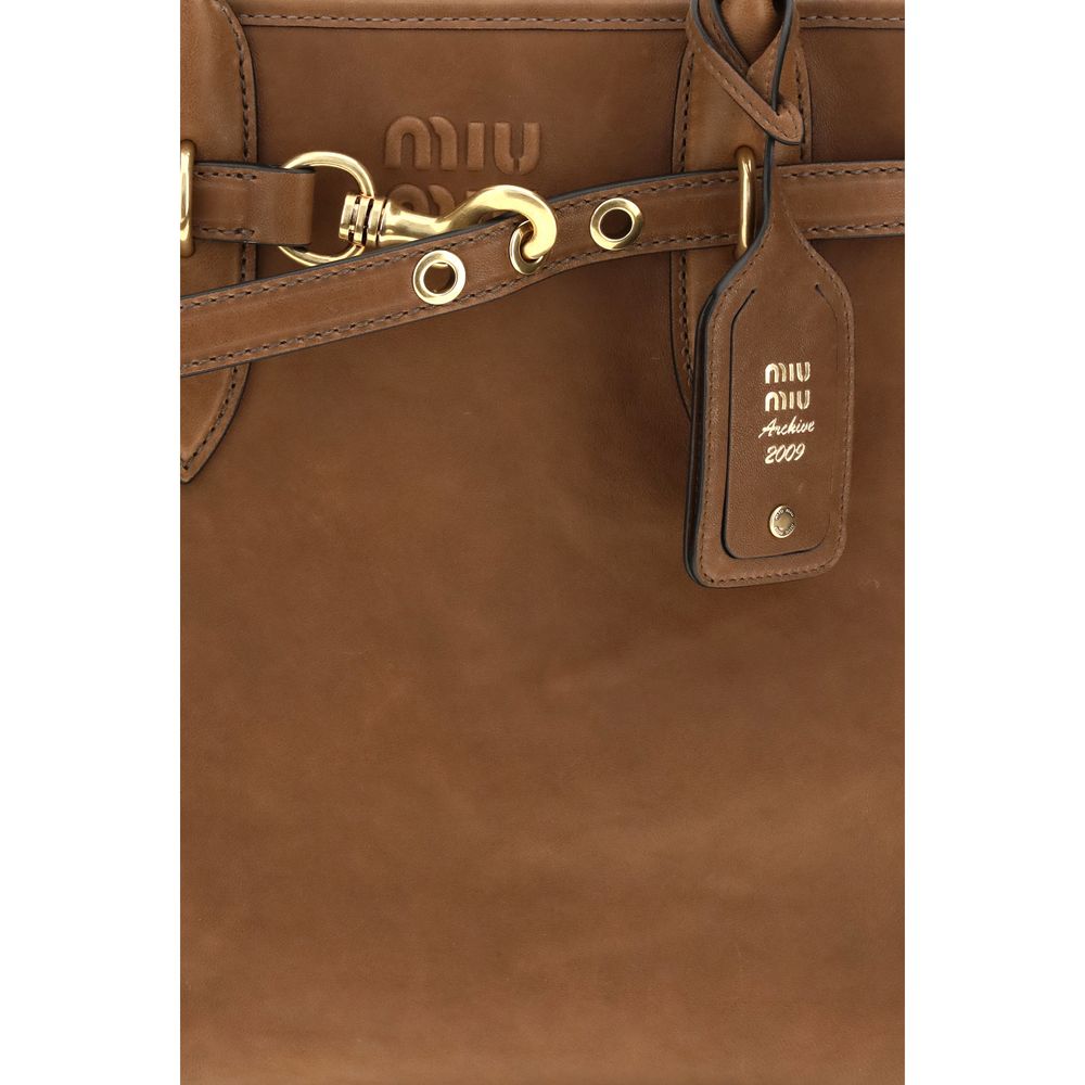 Braune Kalbsleder Bos Taurus Schultertasche
