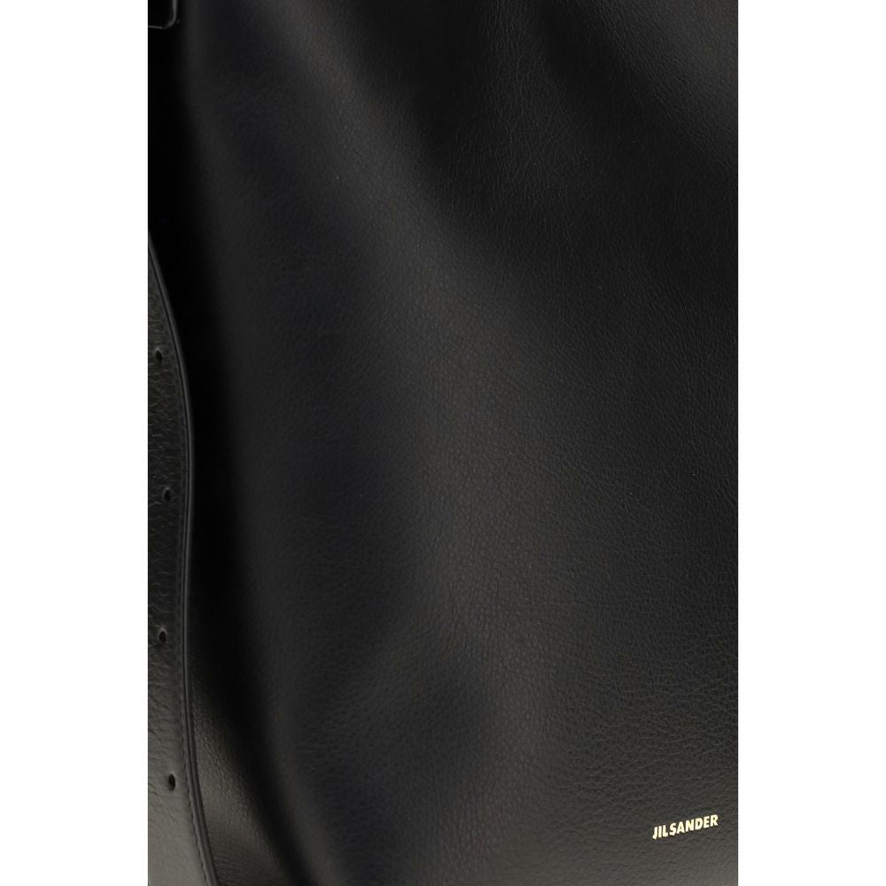 Schwarze Kalbsleder Bos Taurus Handtasche