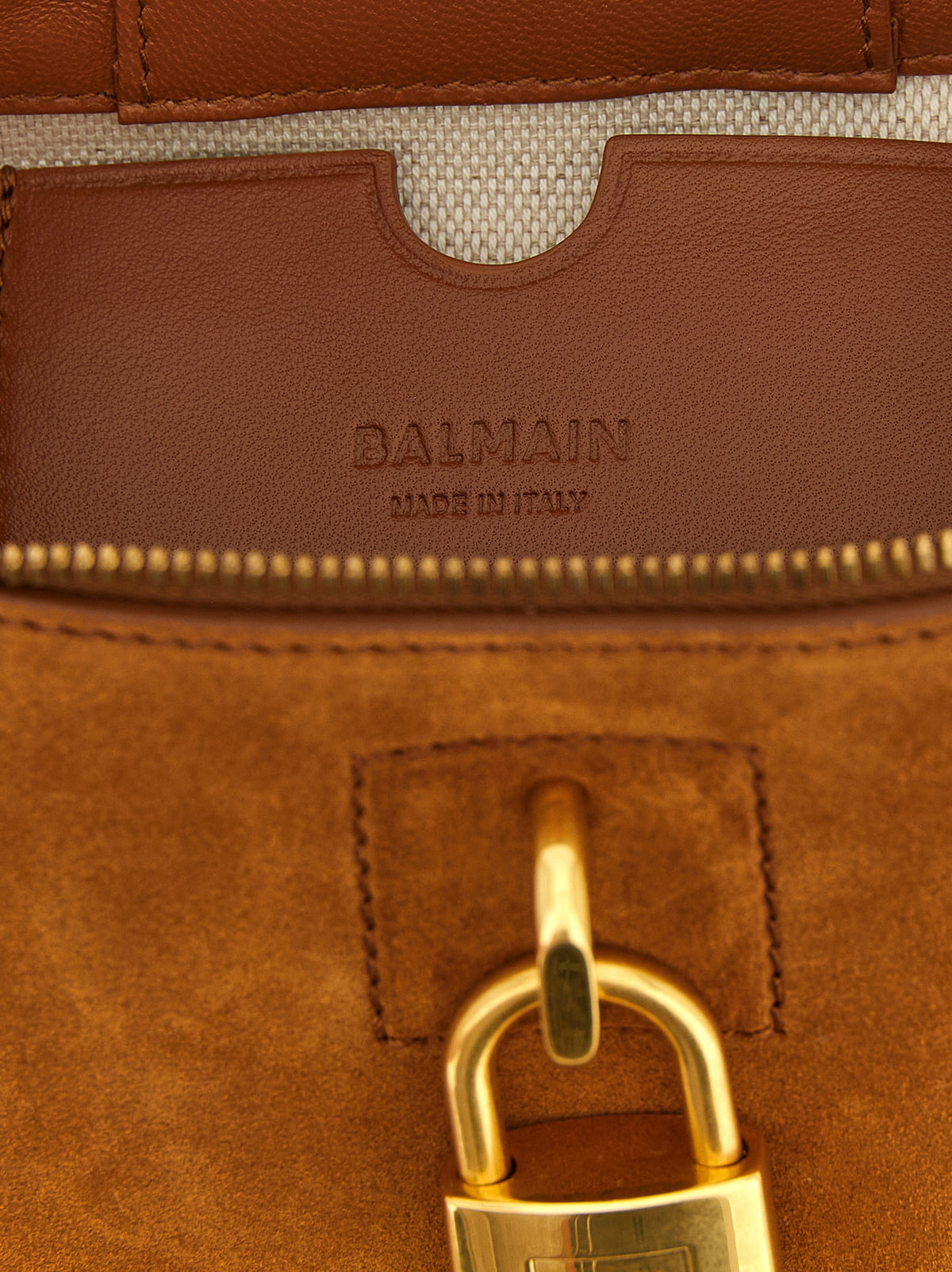 Braune Kalbsleder-Handtasche