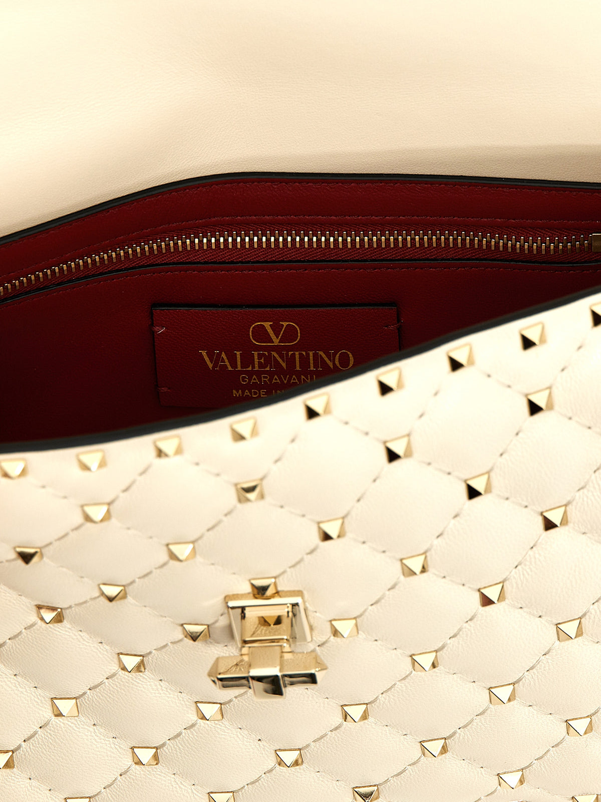 White Lambskin Shoulder Bag