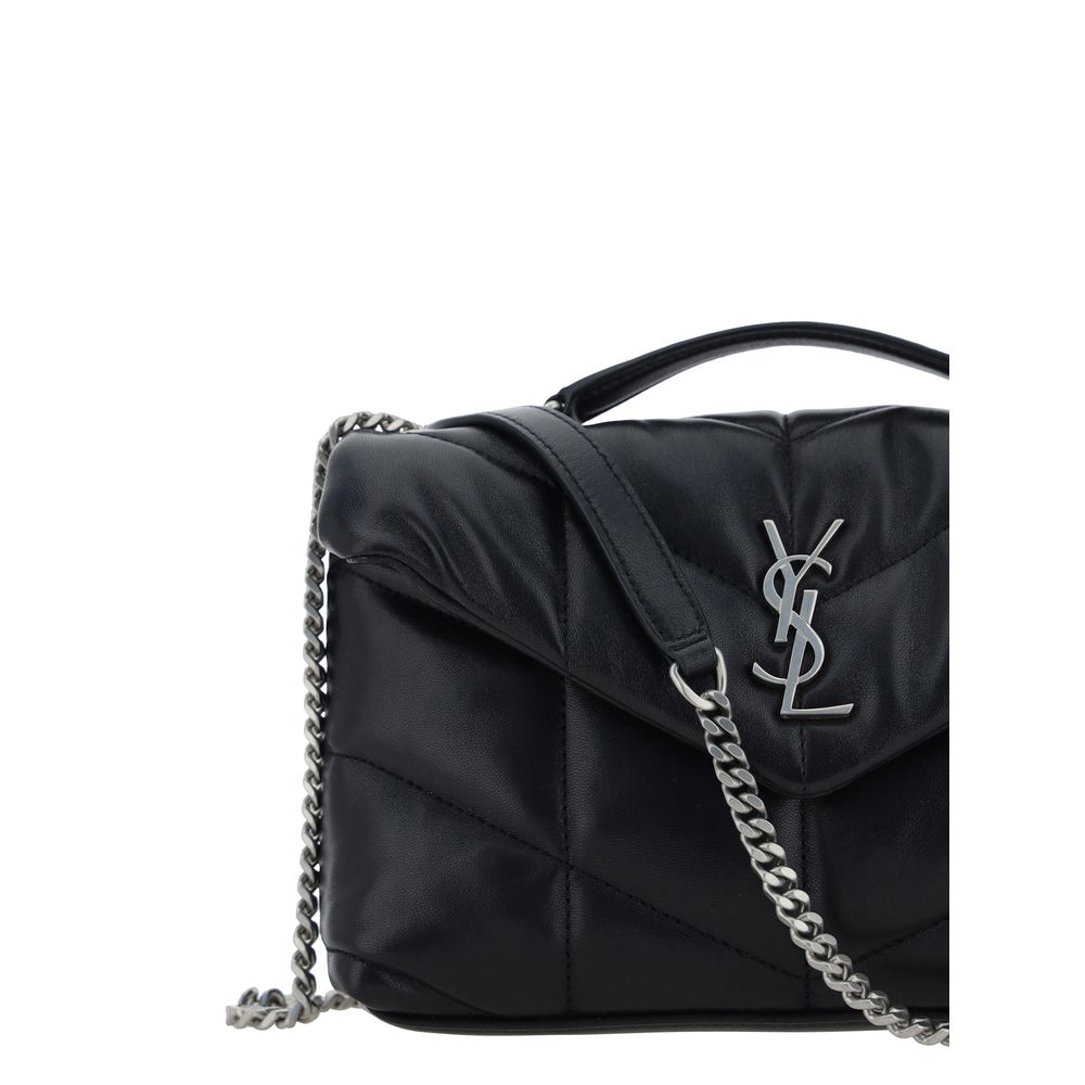 Schwarze Lammleder Schultertasche Ovis Aries