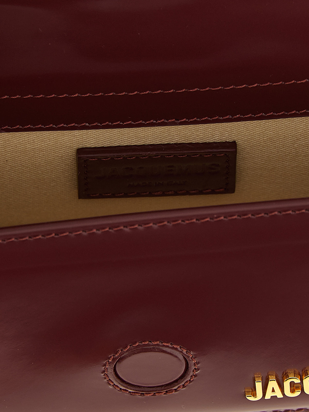 Bordeaux calfskin handbag
