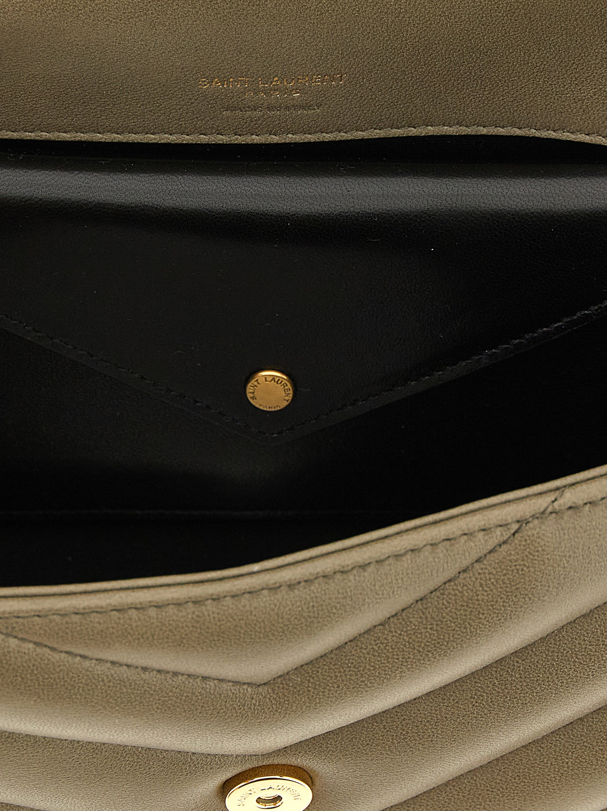 Schultertasche aus zweifarbigem Lammleder