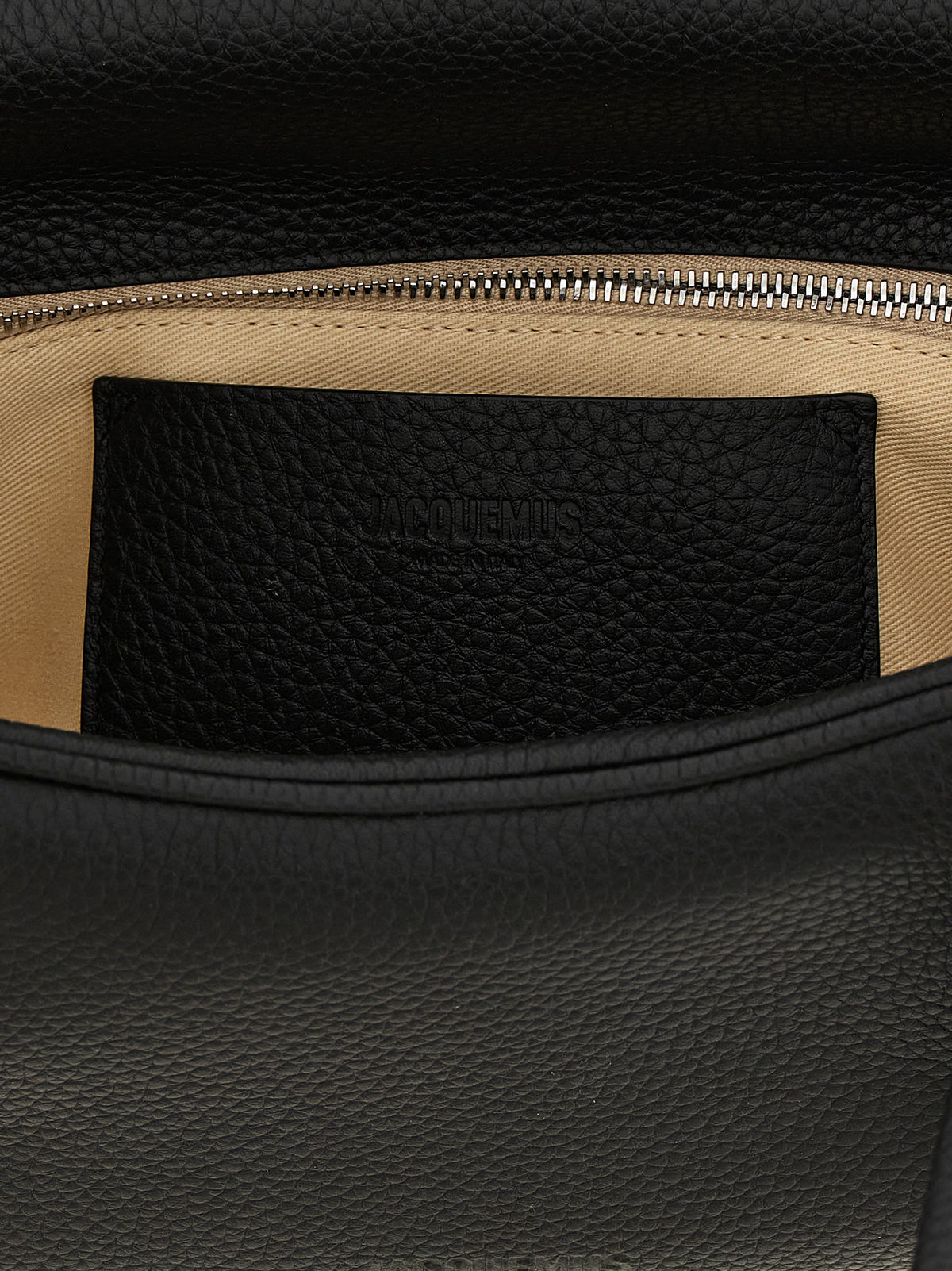 Schwarze Kalbsleder-Handtasche