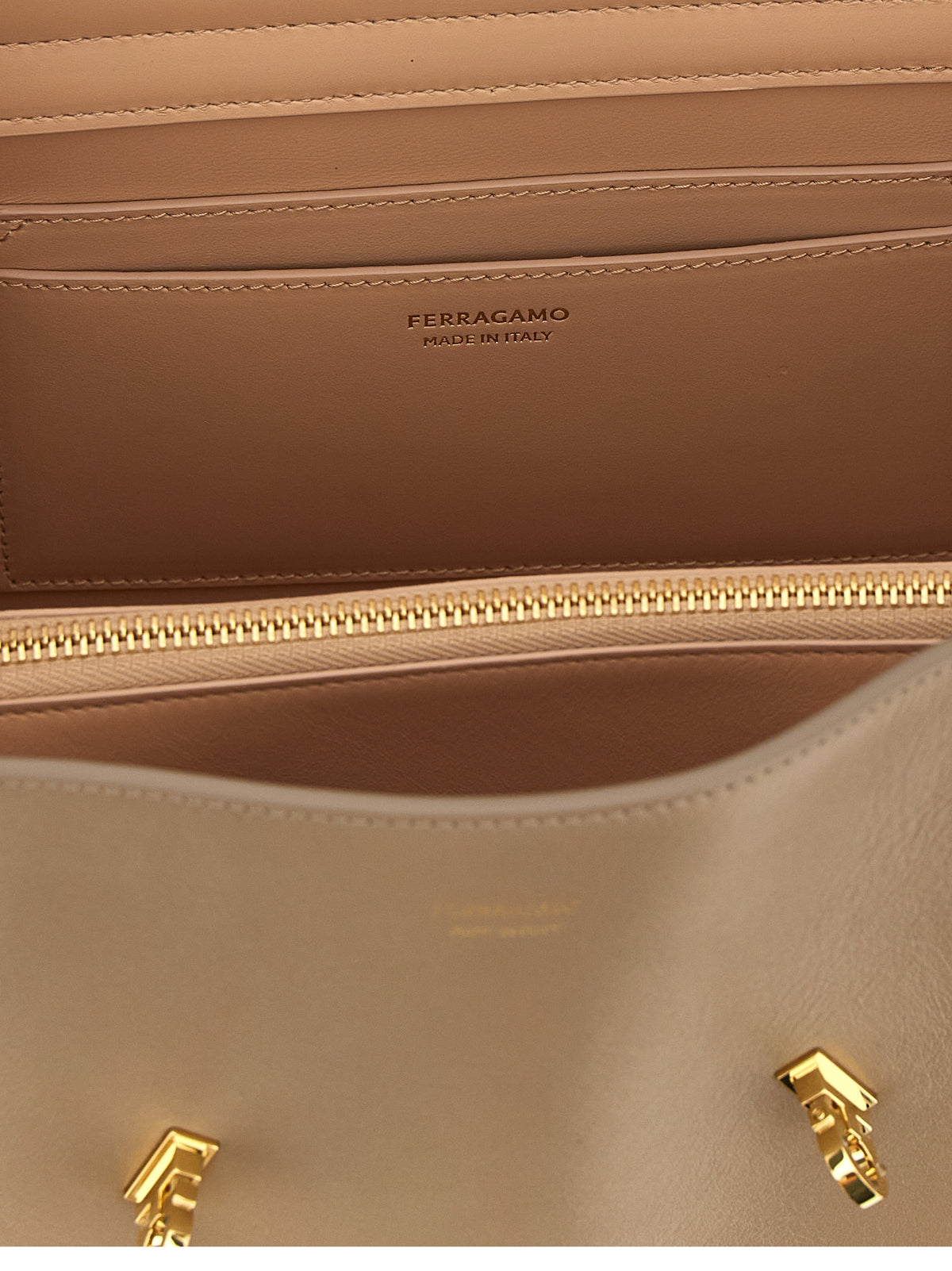 Schultertasche aus mehrfarbigem Kalbsleder