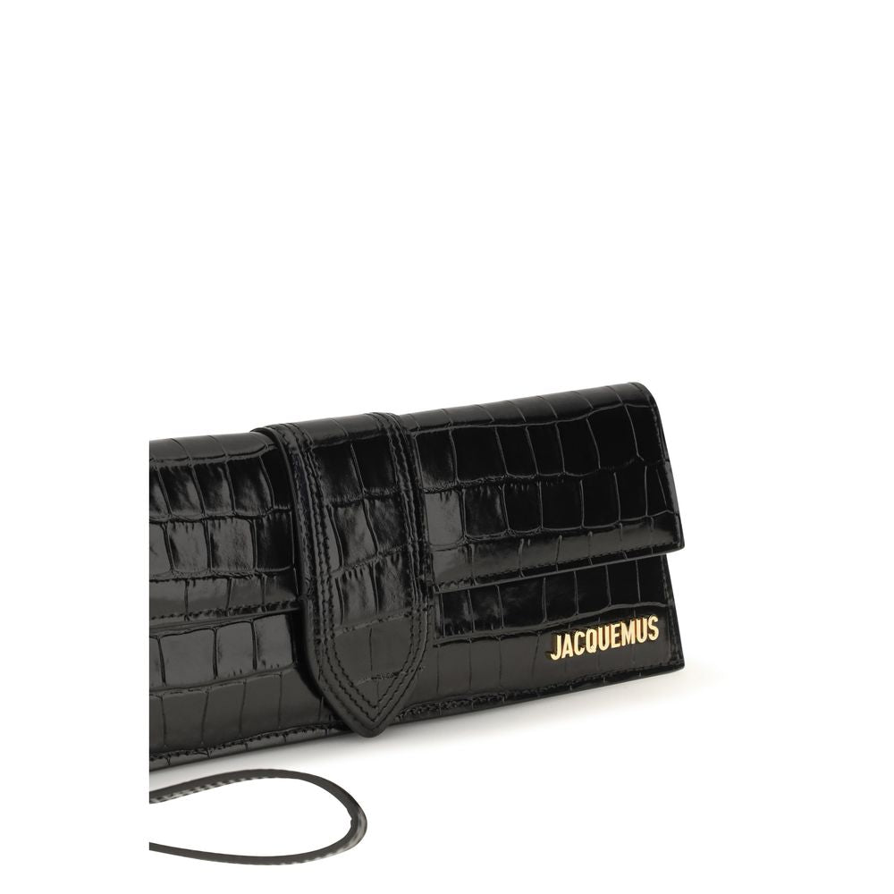 Schwarze Bos Taurus Kalbsleder Clutch
