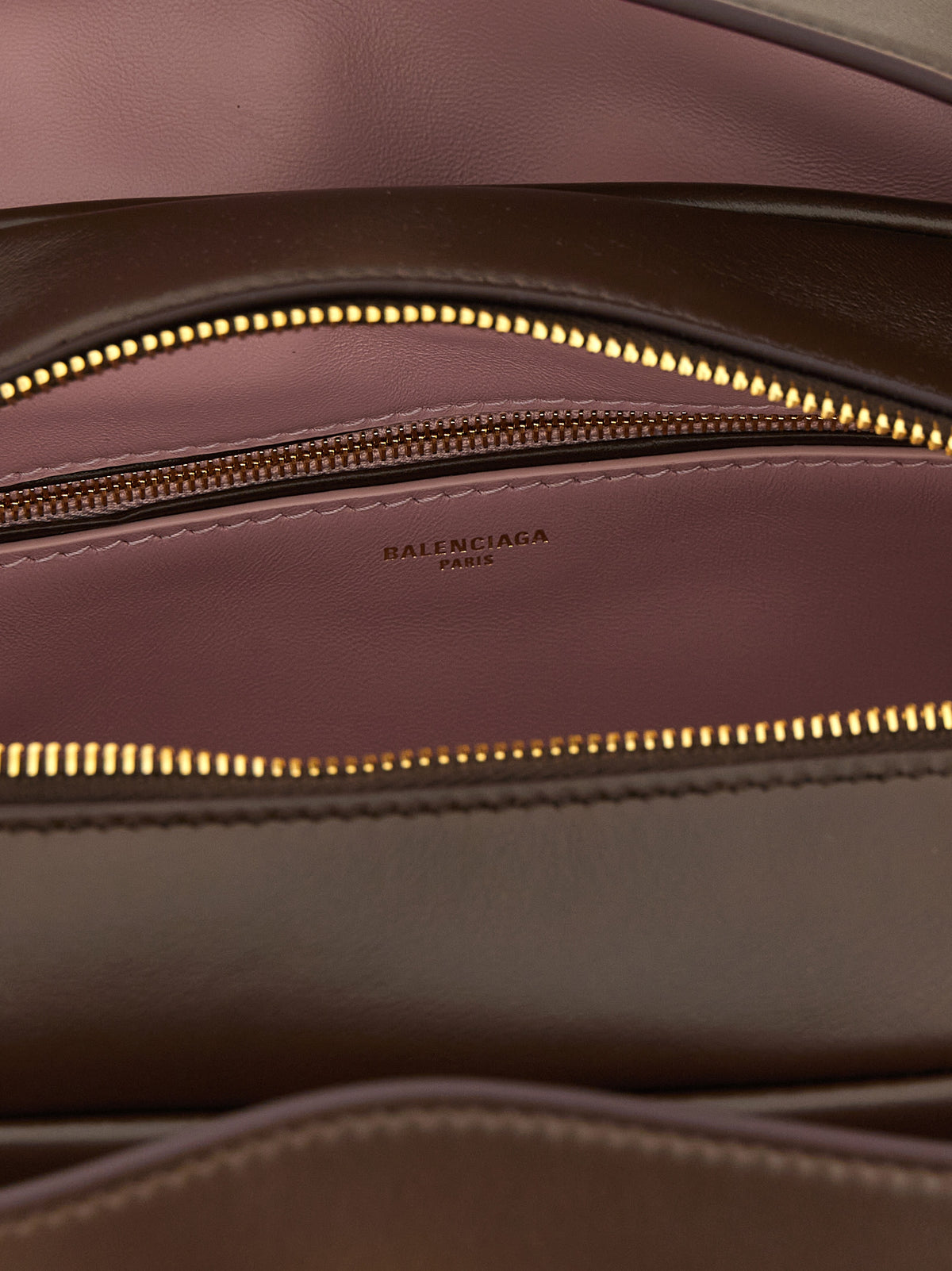 Braune Lammleder-Handtasche