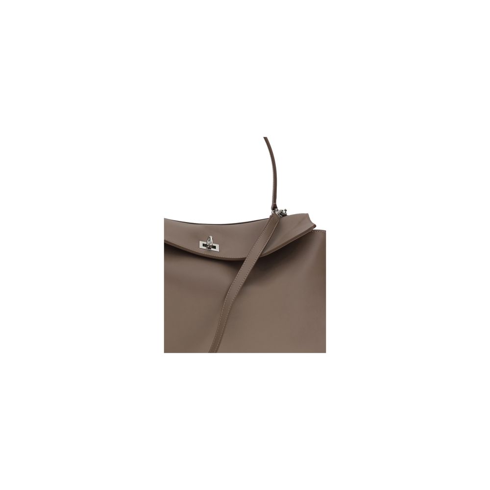 Grey Bos Taurus Calf Leather Shoulder Bag