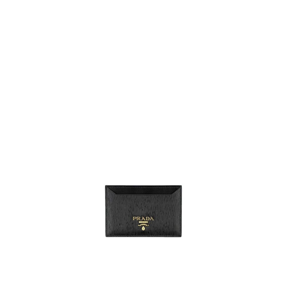Black calf leather wallet