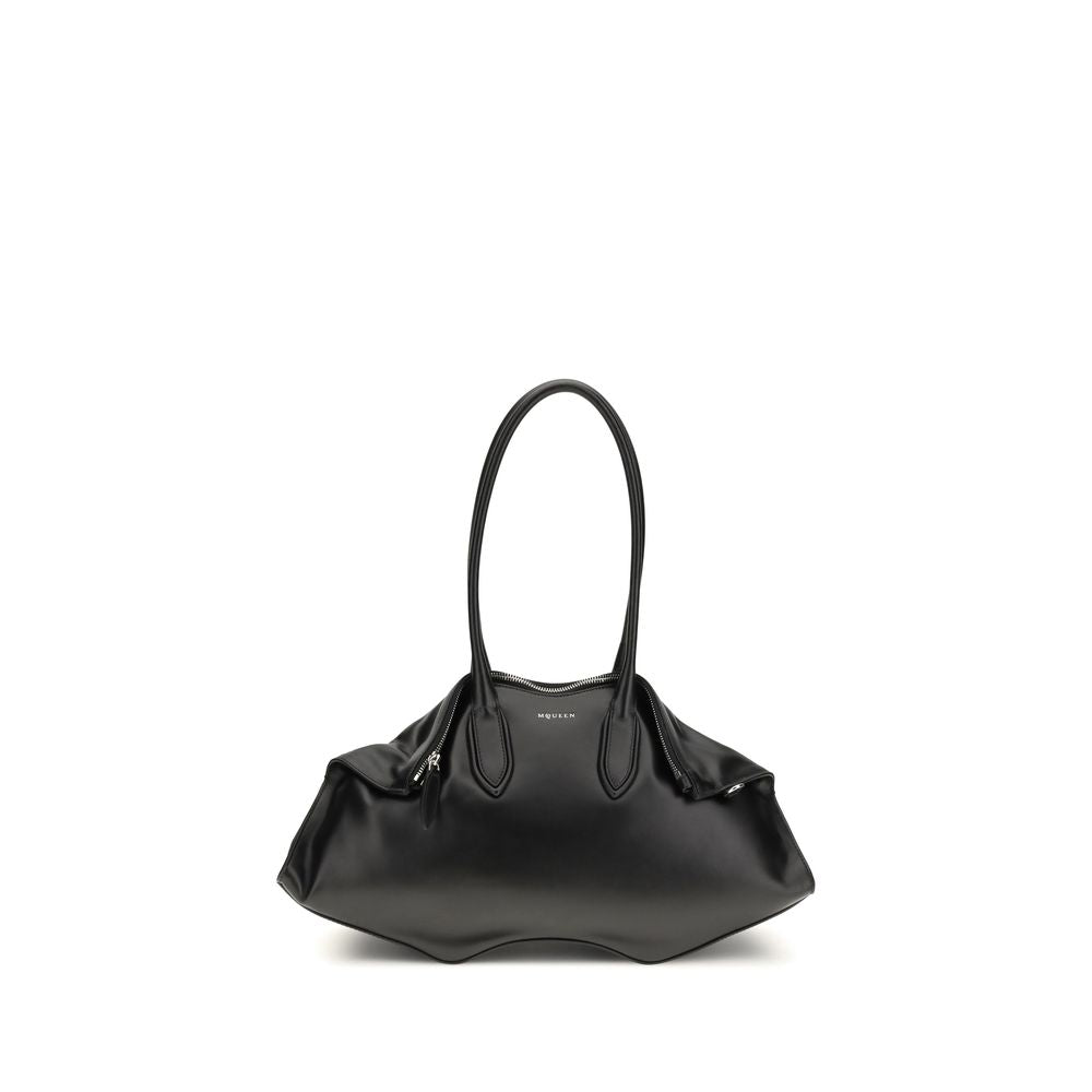 Schwarze Bos Taurus Kalbsleder Schultertasche