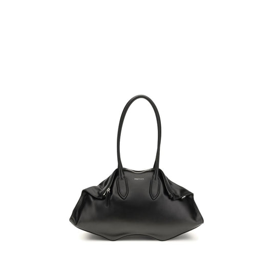 Schwarze Bos Taurus Kalbsleder Schultertasche