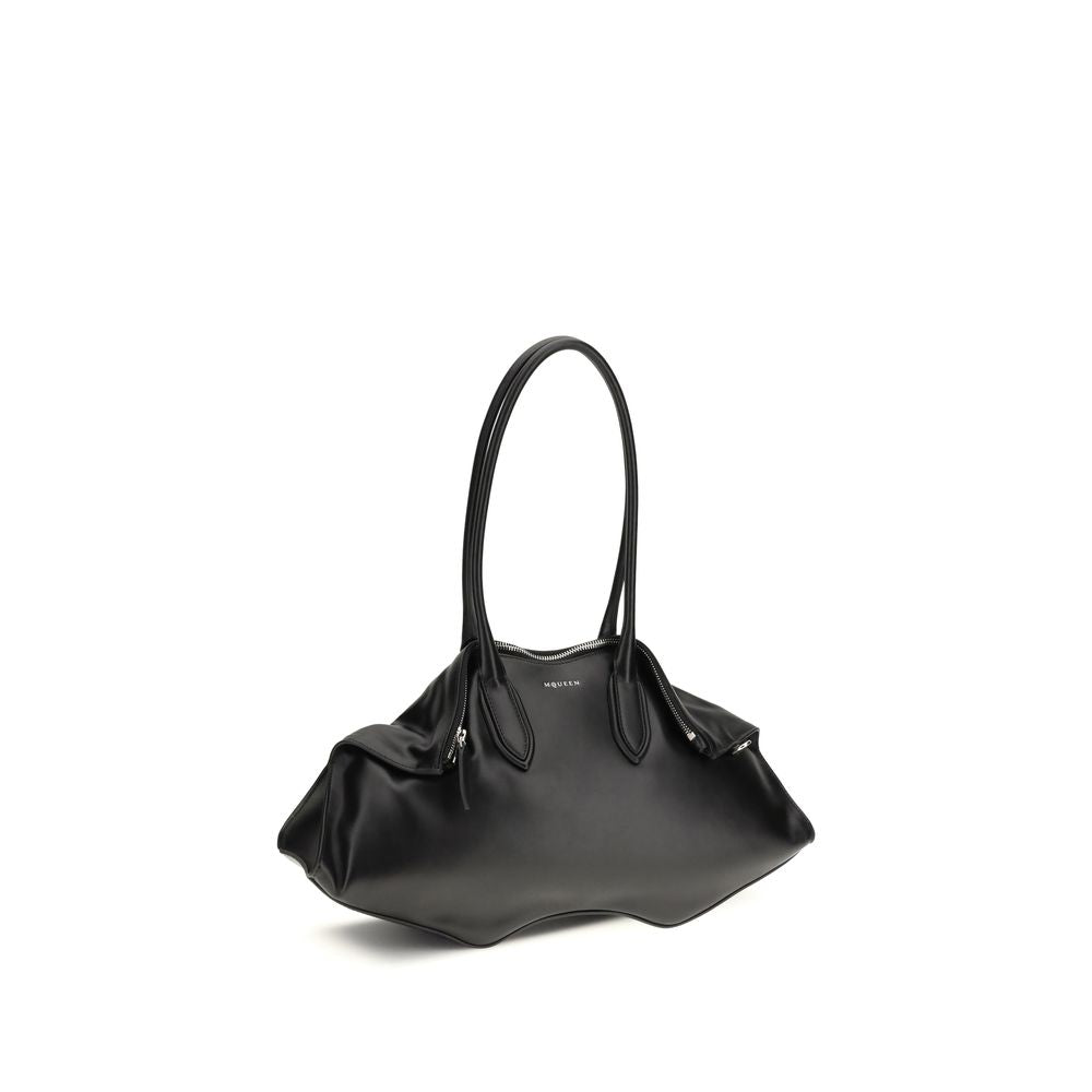 Schwarze Bos Taurus Kalbsleder Schultertasche
