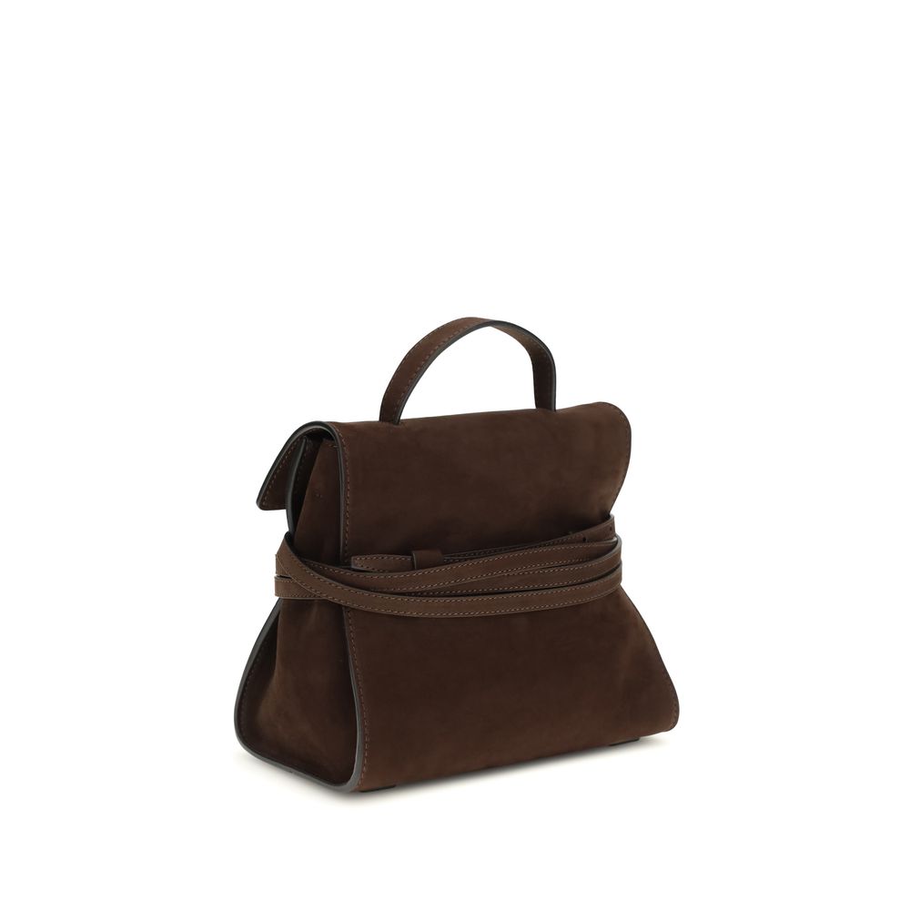 Braune Kalbsleder Bos Taurus Handtasche