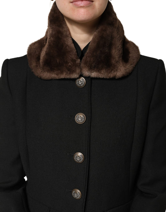Brown Fur Shoulder Collar 60cm x 14cm Scarf