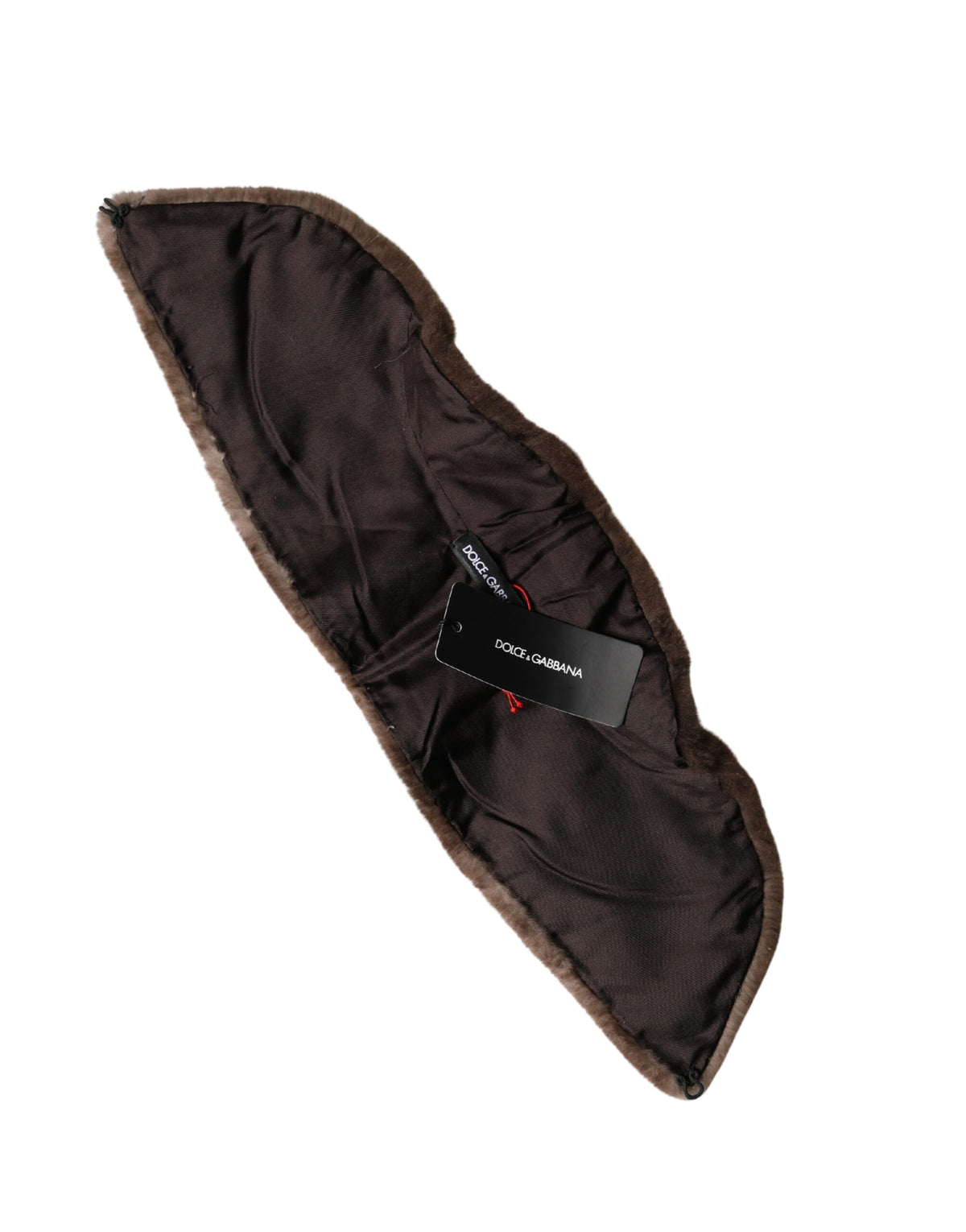 Brauner Pelz-Schulterkragen 60cm x 14cm Schal