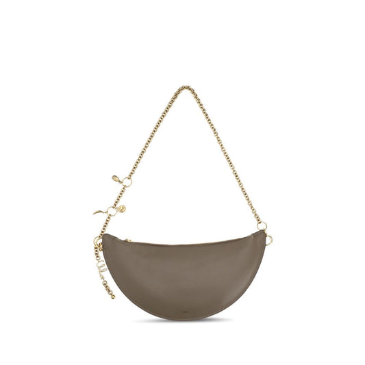Graue Bos Taurus Kalbsleder Schultertasche