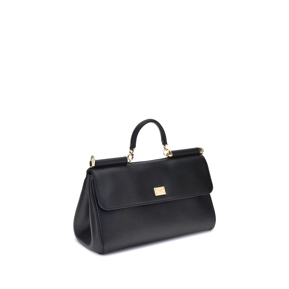Schwarze Bos Taurus Kalbsleder Schultertasche