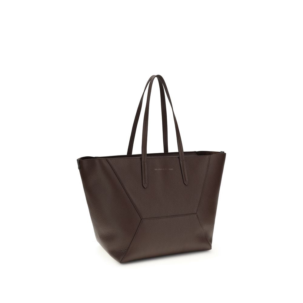 Brown calf leather Bos Taurus shoulder bag