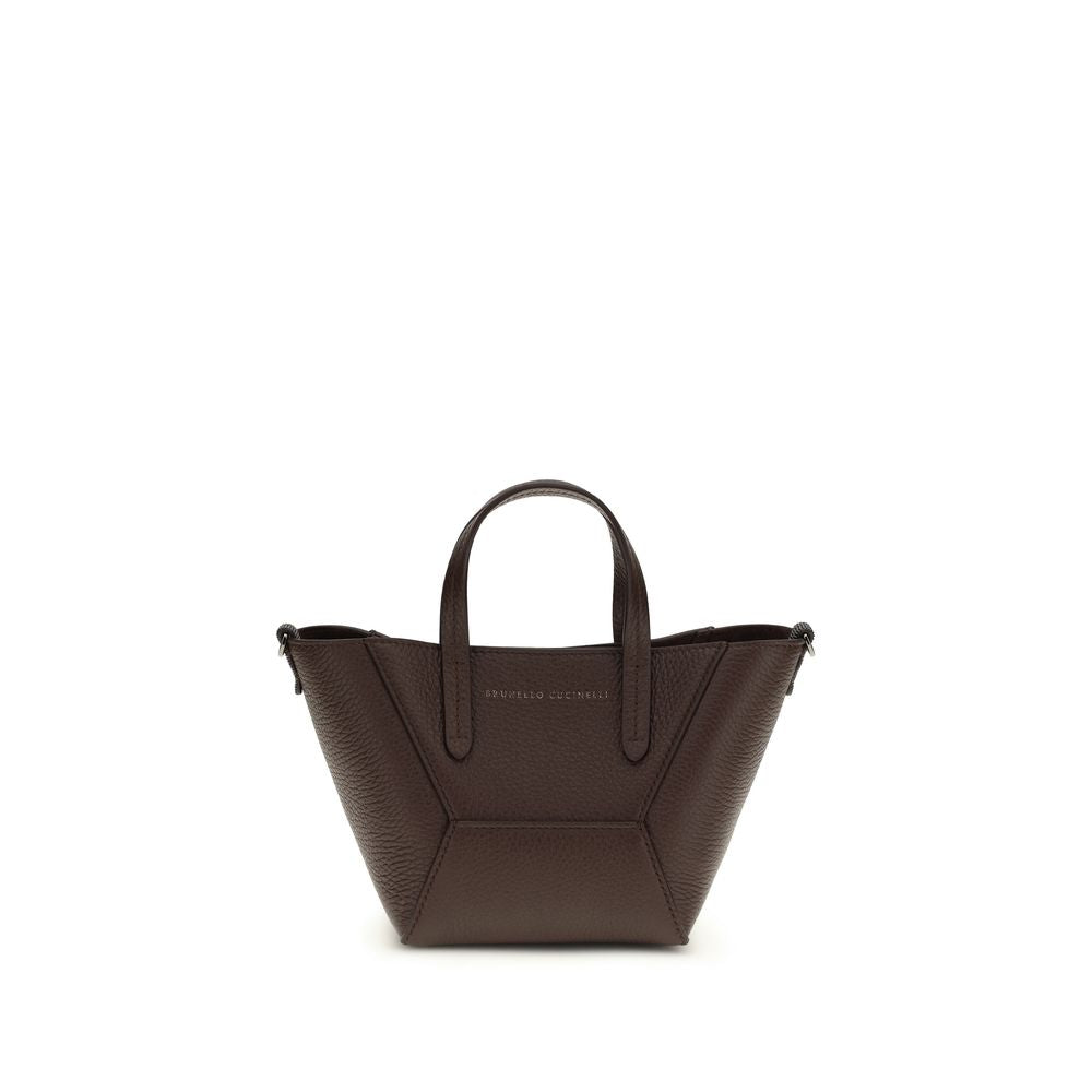 Shoulder bag Bos Taurus in bordeaux calfskin