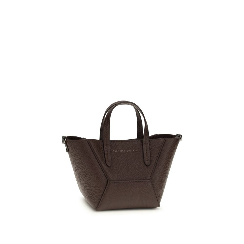 Shoulder bag Bos Taurus in bordeaux calfskin