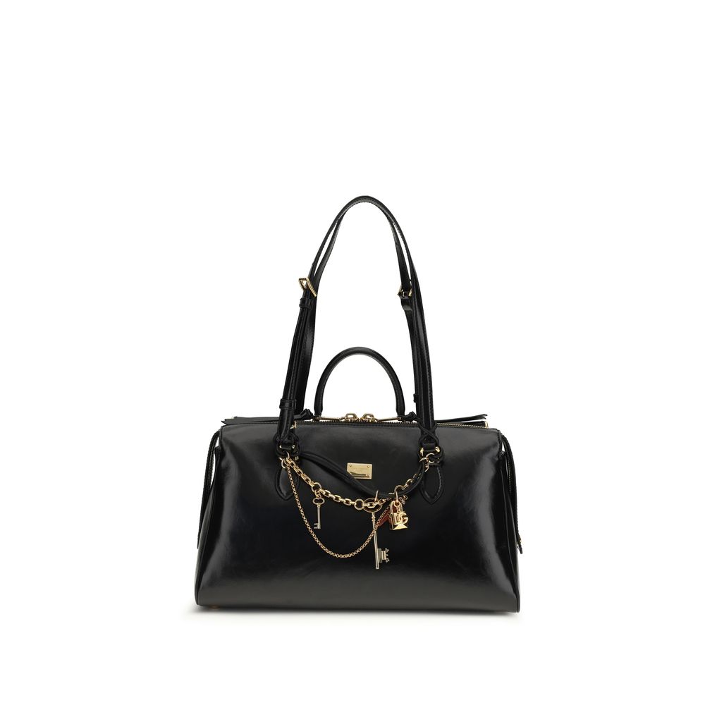 Schwarze Bos Taurus Kalbsleder Schultertasche
