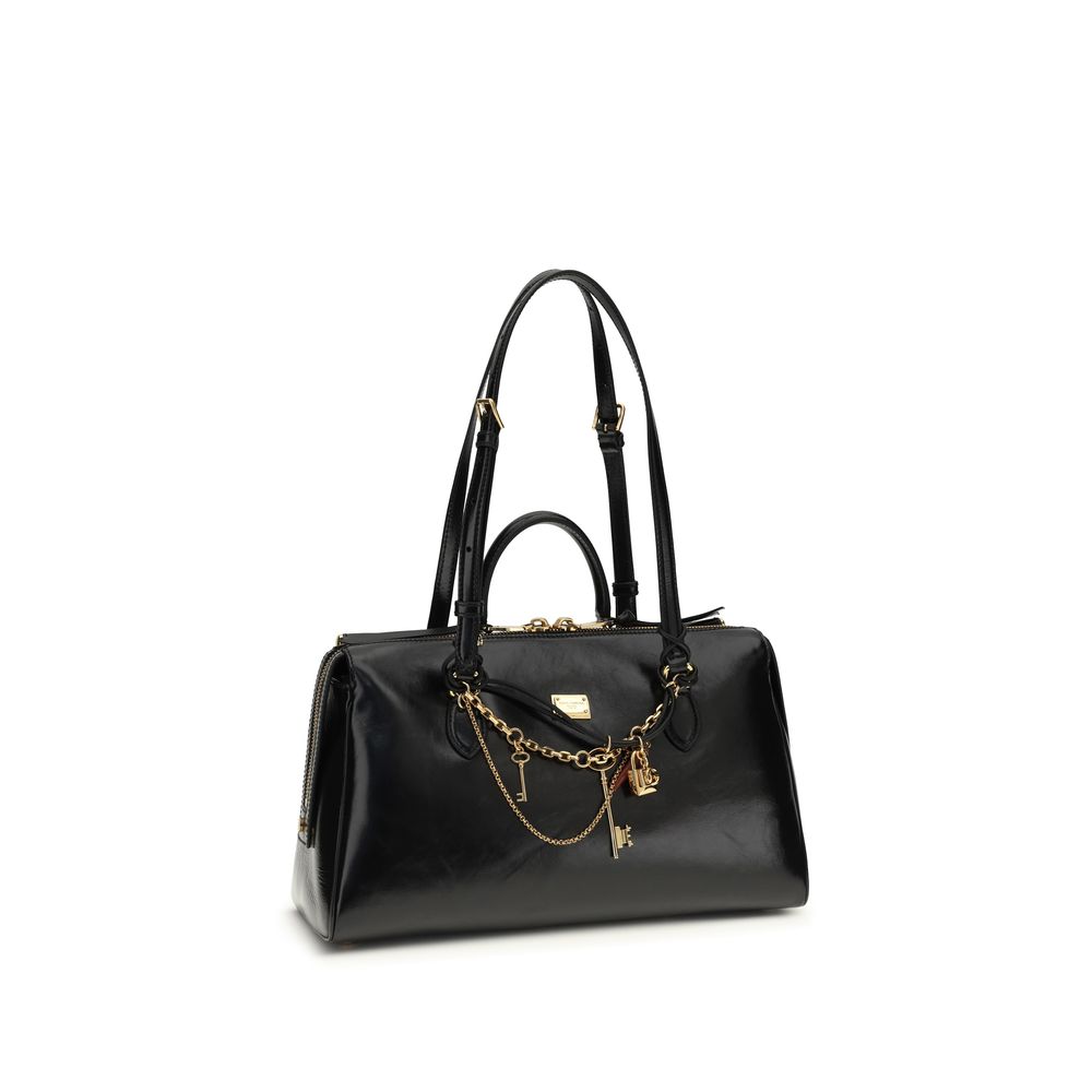 Schwarze Bos Taurus Kalbsleder Schultertasche
