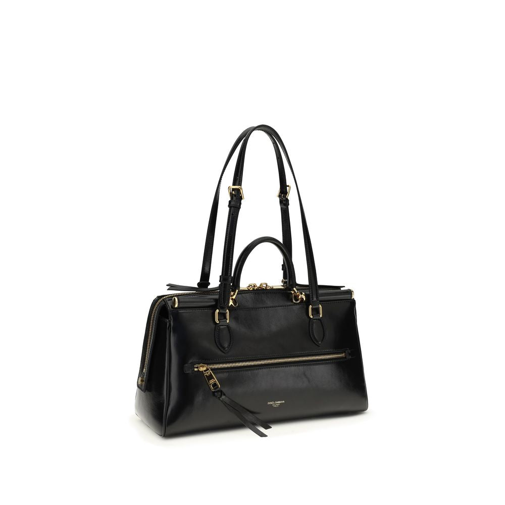 Schwarze Bos Taurus Kalbsleder Schultertasche