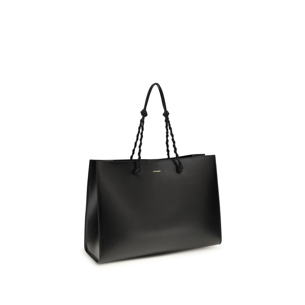 Schwarze Bos Taurus Kalbsleder Schultertasche