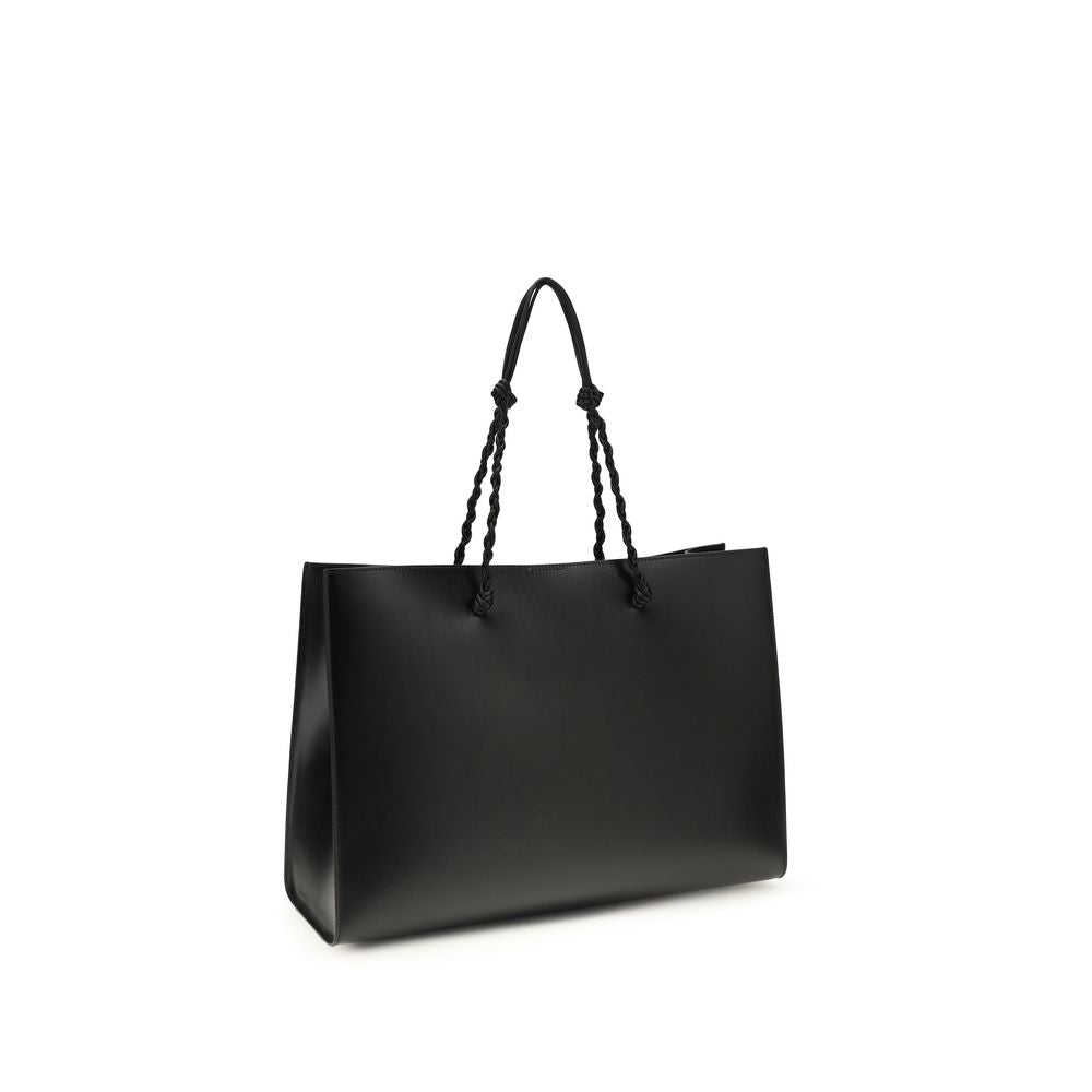 Schwarze Bos Taurus Kalbsleder Schultertasche