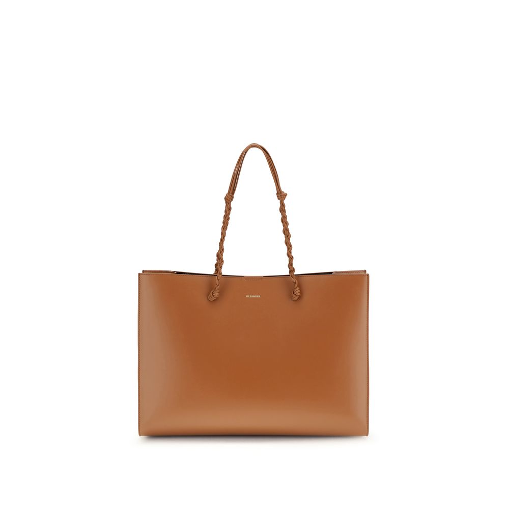 Braune Kalbsleder Bos Taurus Schultertasche