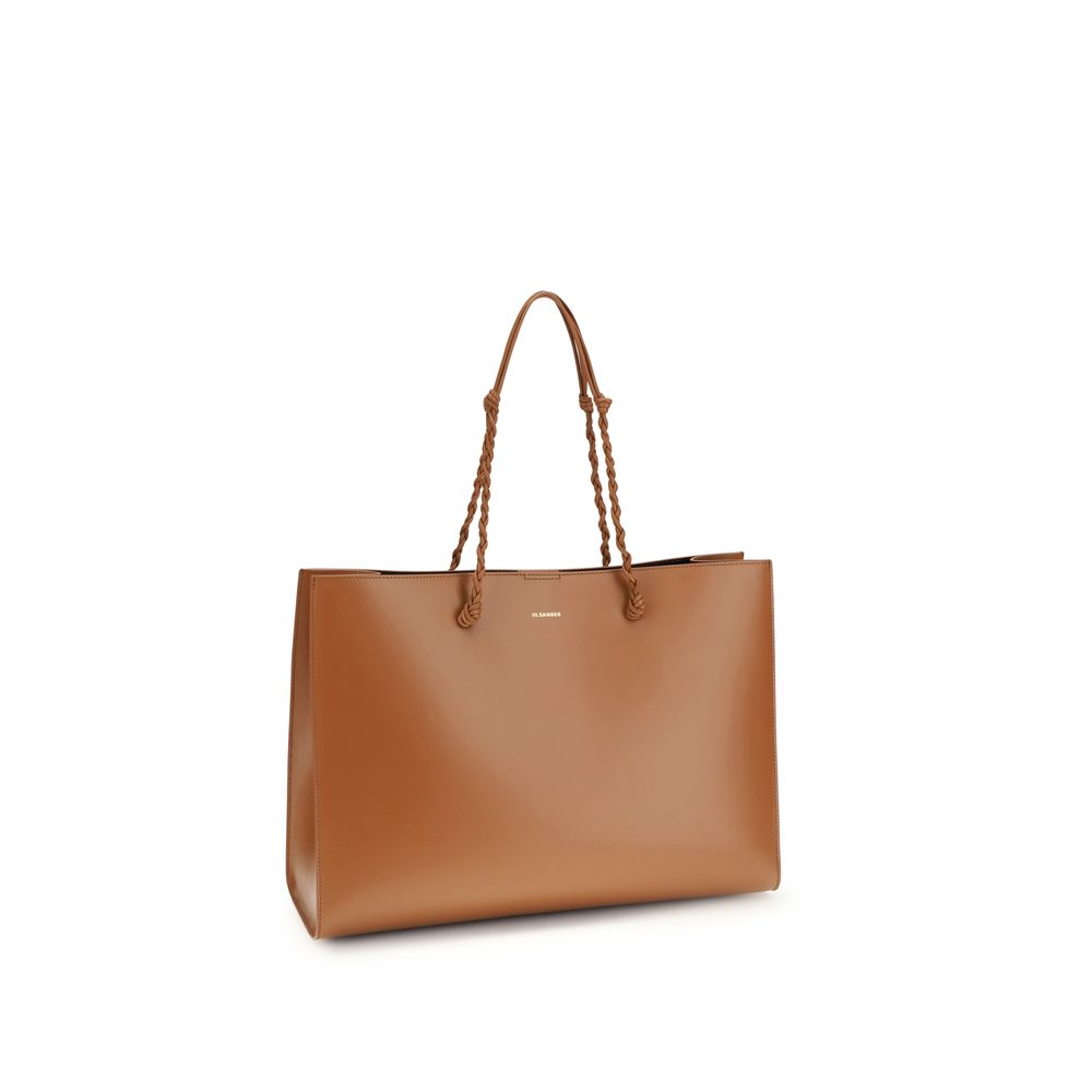 Braune Kalbsleder Bos Taurus Schultertasche