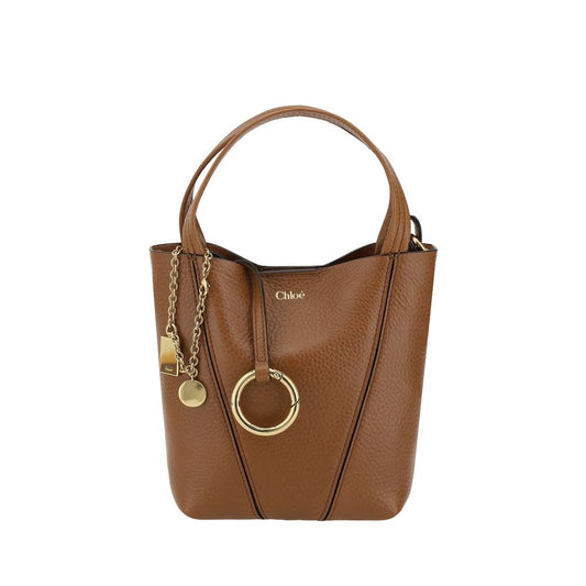 Brown calf leather Bos Taurus shoulder bag