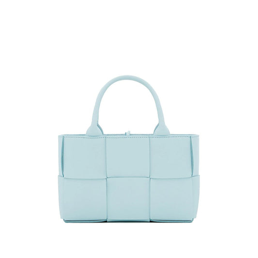 Blue lambskin tote bag