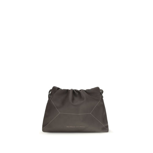 Brown calf leather Bos Taurus shoulder bag