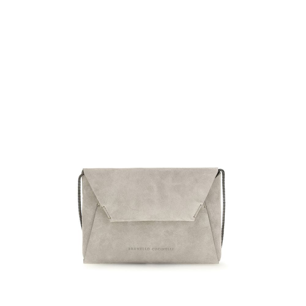Graue Bos Taurus Kalbsleder Schultertasche