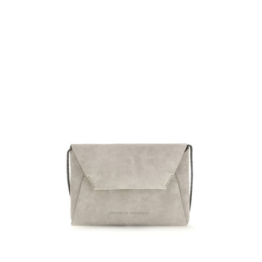 Graue Bos Taurus Kalbsleder Schultertasche